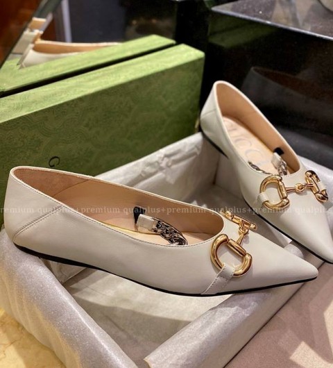 구찌 홀스빗 로고 플랫 슈즈 여성용