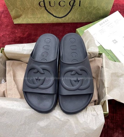 구찌 인터로킹 G 슬라이드 샌들 슬리퍼 여성용