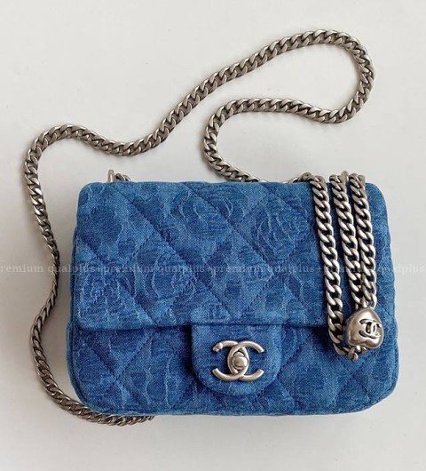 샤넬 23P 데님 플랩 숄더백