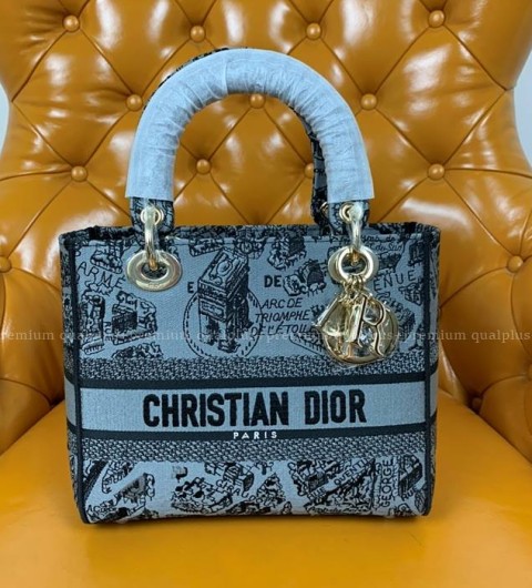 디올 LADY D-LITE 디라이트 레이디백 미듐