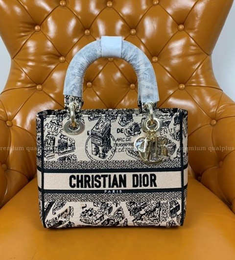 디올 LADY D-LITE 디라이트 레이디백 미듐