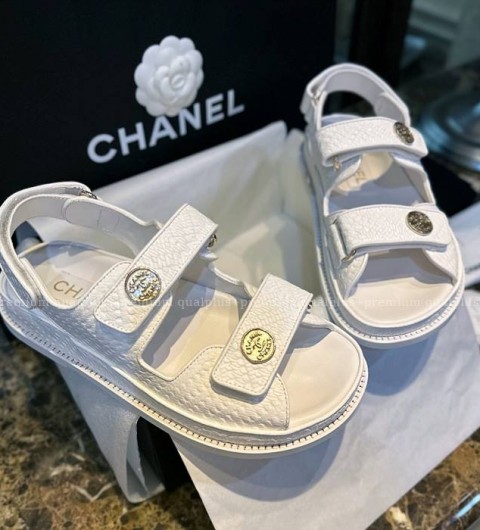 샤넬 스웨이드 샌들 여성용