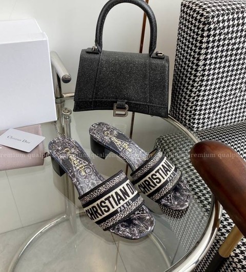 디올 Dway 디웨이 뮬 힐 여성용 5cm