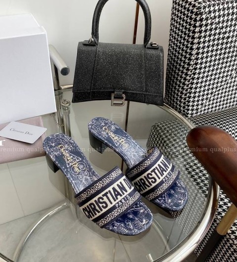 디올 Dway 디웨이 뮬 힐 여성용 5cm