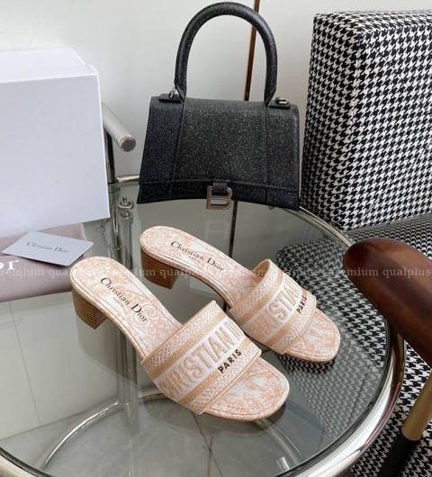 디올 Dway 디웨이 뮬 힐 여성용 5cm