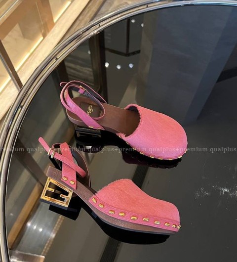 펜디 바게트 클로그 여성용 4cm