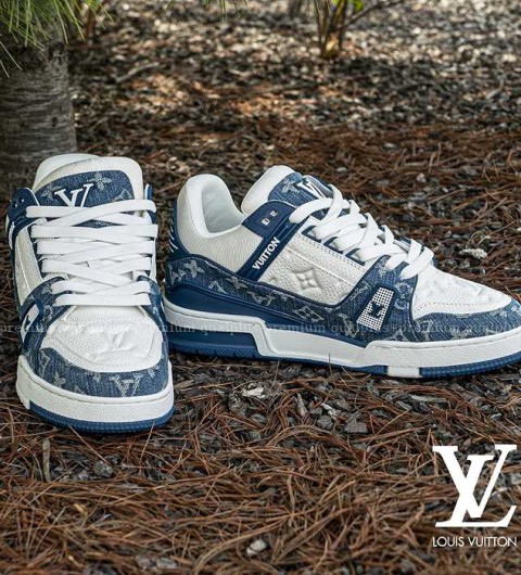 [국내배송] 루*비통 트레이너 블루데님 스니커즈