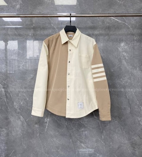 톰브라운 4-바 배색 셔츠