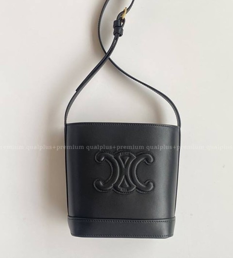 셀린느 퀴르 트리오페 버킷 숄더백 미니