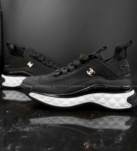 [국내배송] 샤* 믹스드파이버 여성 스니커즈 블랙