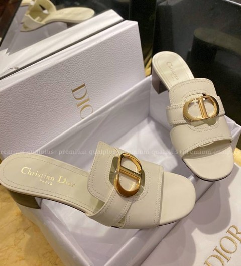 디올 30 몽테인 뮬 힐 슬리퍼 여성용