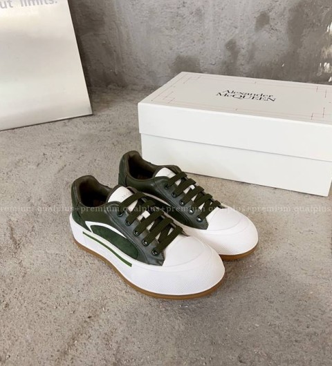 알렉산더맥퀸 데크 레이스업 플림솔 스니커즈 남녀공용