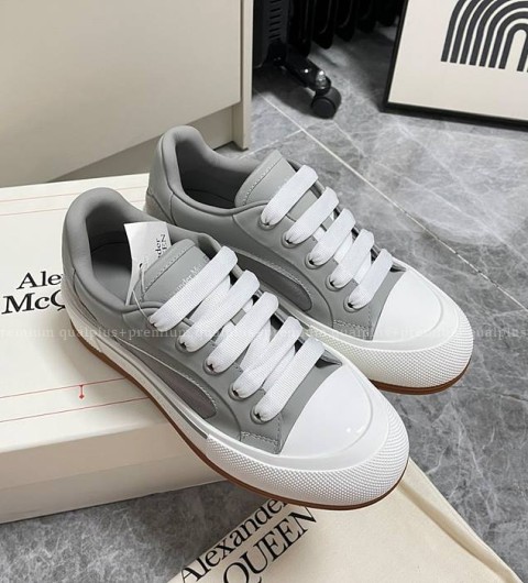 알렉산더맥퀸 데크 레이스업 플림솔 스니커즈 남녀공용
