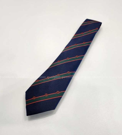 [국내배송] 구* 사선 GG로고 실크 넥타이