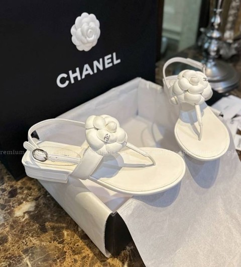 샤넬 까멜리아 쪼리 샌들 여성용