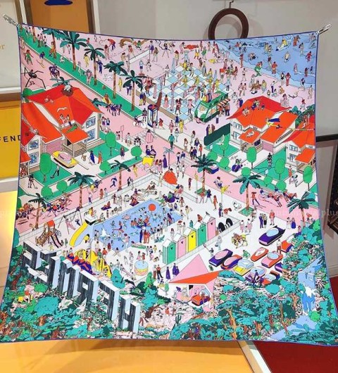 에르메스 온더비치 까레 90 스카프