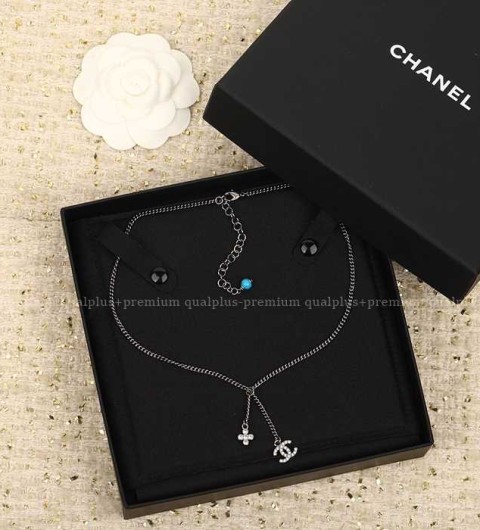 샤넬 CC 클로버 네크리스 목걸이