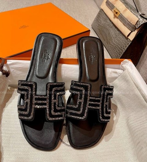 에르메스 오란 샌들 슬리퍼 여성용