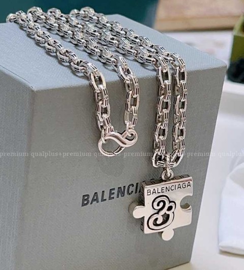 발렌시아가 B 퍼즐 체인 브레이슬릿 목걸이