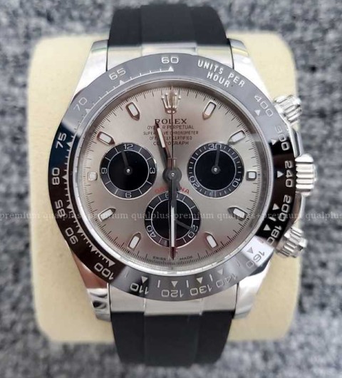 [국내배송] 롤렉스 데이토나 실버 화이트골드 러버밴드 로렉스