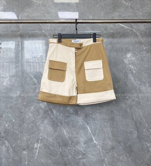 톰브라운 배색 포켓 데님 반바지 여성용