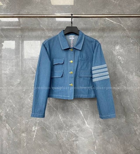 톰브라운 4-바 포켓 자켓 여성용