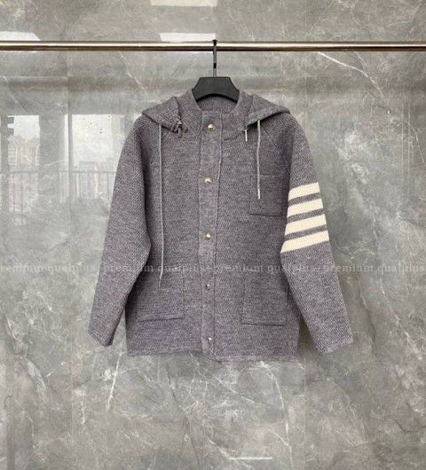 톰브라운 4-바 캐시미어 니트 자켓