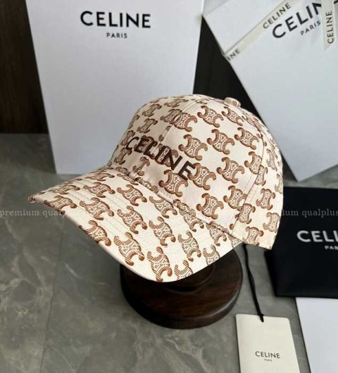 셀린느 트리오페 로고 베이스볼 캡