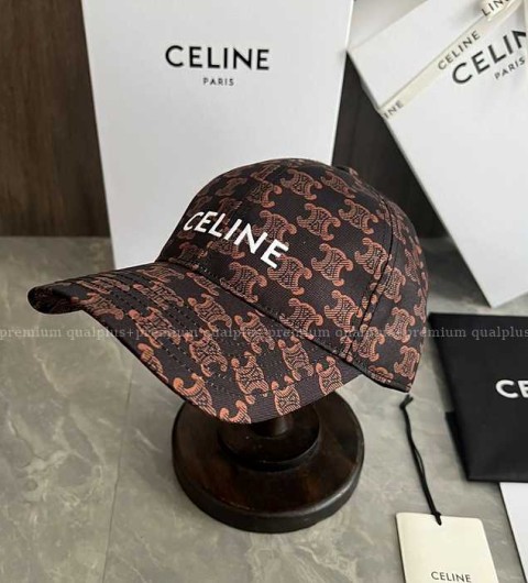 셀린느 트리오페 로고 베이스볼 캡