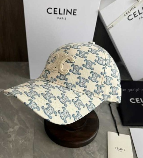 셀린느 트리오페 로고 베이스볼 캡