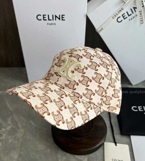 셀린느 트리오페 로고 베이스볼 캡