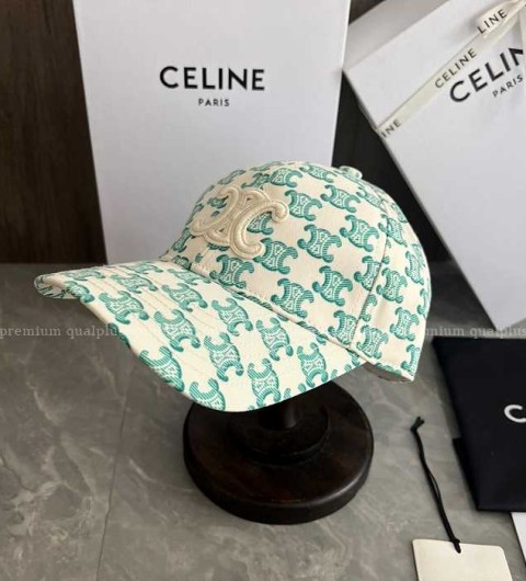 셀린느 트리오페 로고 베이스볼 캡