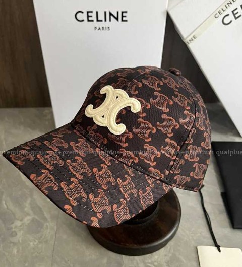 셀린느 트리오페 로고 베이스볼 캡