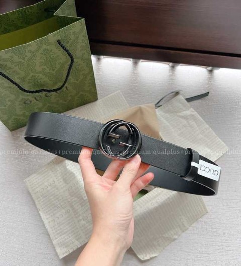 구찌 인터로킹 G 버클 벨트 3.8cm