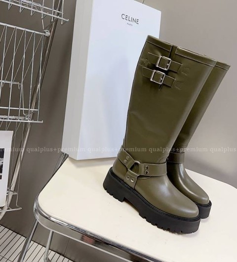 셀린느 하네스 벌키 바이커 부츠 여성용