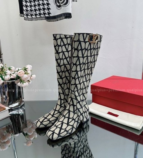 발렌티노 TOILE ICONOGRAPHE VLOGO TYPE 부츠 여성용