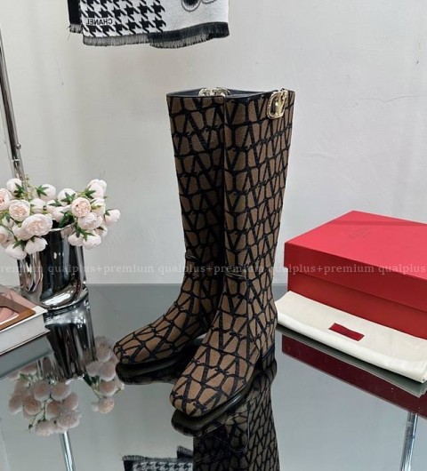 발렌티노 TOILE ICONOGRAPHE VLOGO TYPE 부츠 여성용