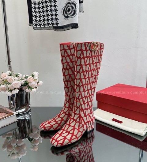 발렌티노 TOILE ICONOGRAPHE VLOGO TYPE 부츠 여성용