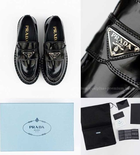 [국내배송] 프*다 브러시드 여성 가죽로퍼