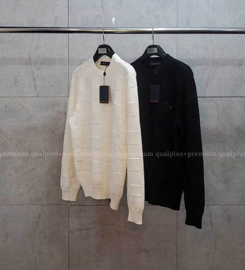 [국내배송] 루*비통 다미에 스티치 크루넥 니트 (2color)