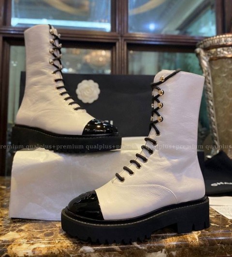 샤넬 레이스업 부츠 여성용