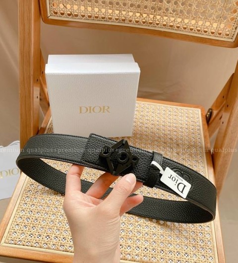 디올 레터링 로고 벨트 4cm