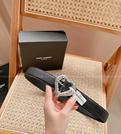 입생로랑 하트 벨트 3cm