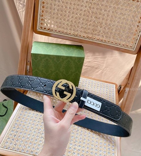 구찌 인터로킹 G 버클 벨트 3.8cm