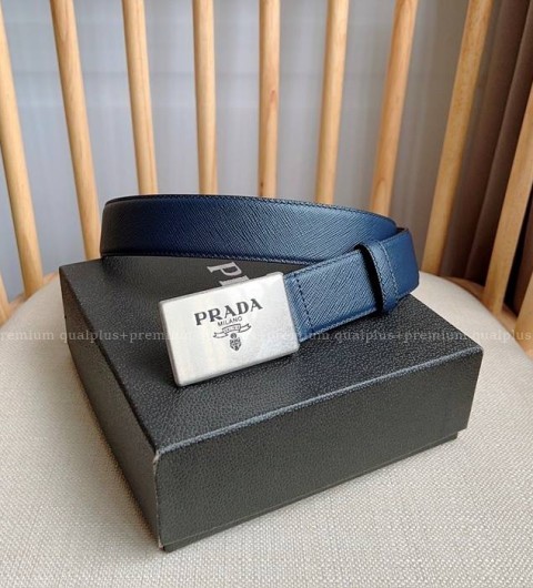 프라다 사피아노 가죽 벨트 3.5cm