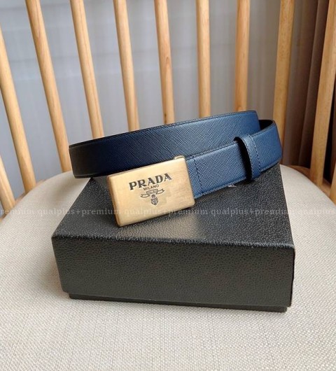 프라다 사피아노 가죽 벨트 3.5cm