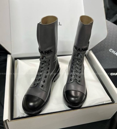 샤넬 레이스업 부츠 여성용
