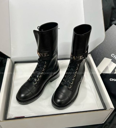 샤넬 레이스업 부츠 여성용