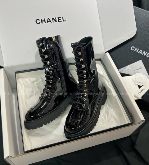 샤넬 레이스업 부츠 여성용