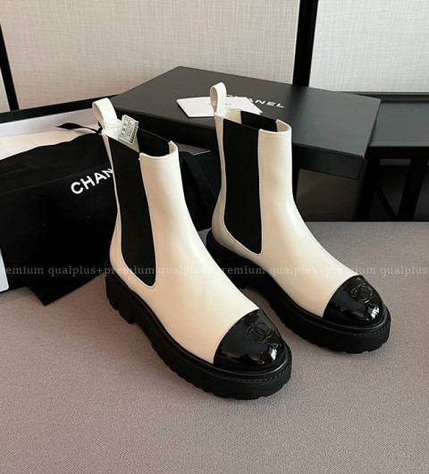 샤넬 CC 첼시 부츠 여성용 4.5cm